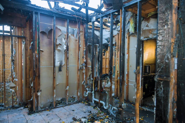 Professional Emergency Fire Damage Restoration technician working in Quakertown, PA